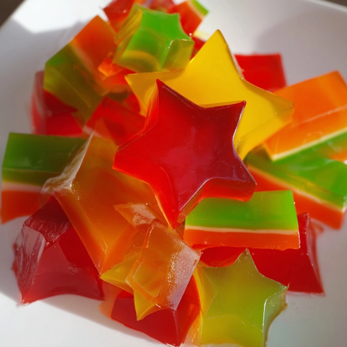 Homemade Finger Jello recipe: a perfect, shimmering, easy-to-make dessert for kids.