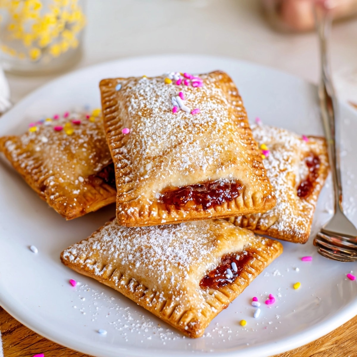 Homemade Sourdough Discard Pop-Tarts, a flaky, fruity breakfast pastry with hints of sourdough tang.