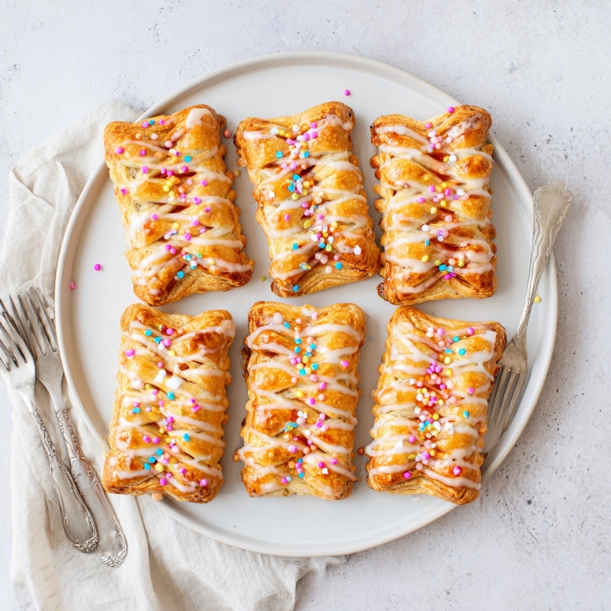 Close-up of warm Sourdough Discard Pop-Tarts, oozing jam, perfect for a tasty, comforting snack.