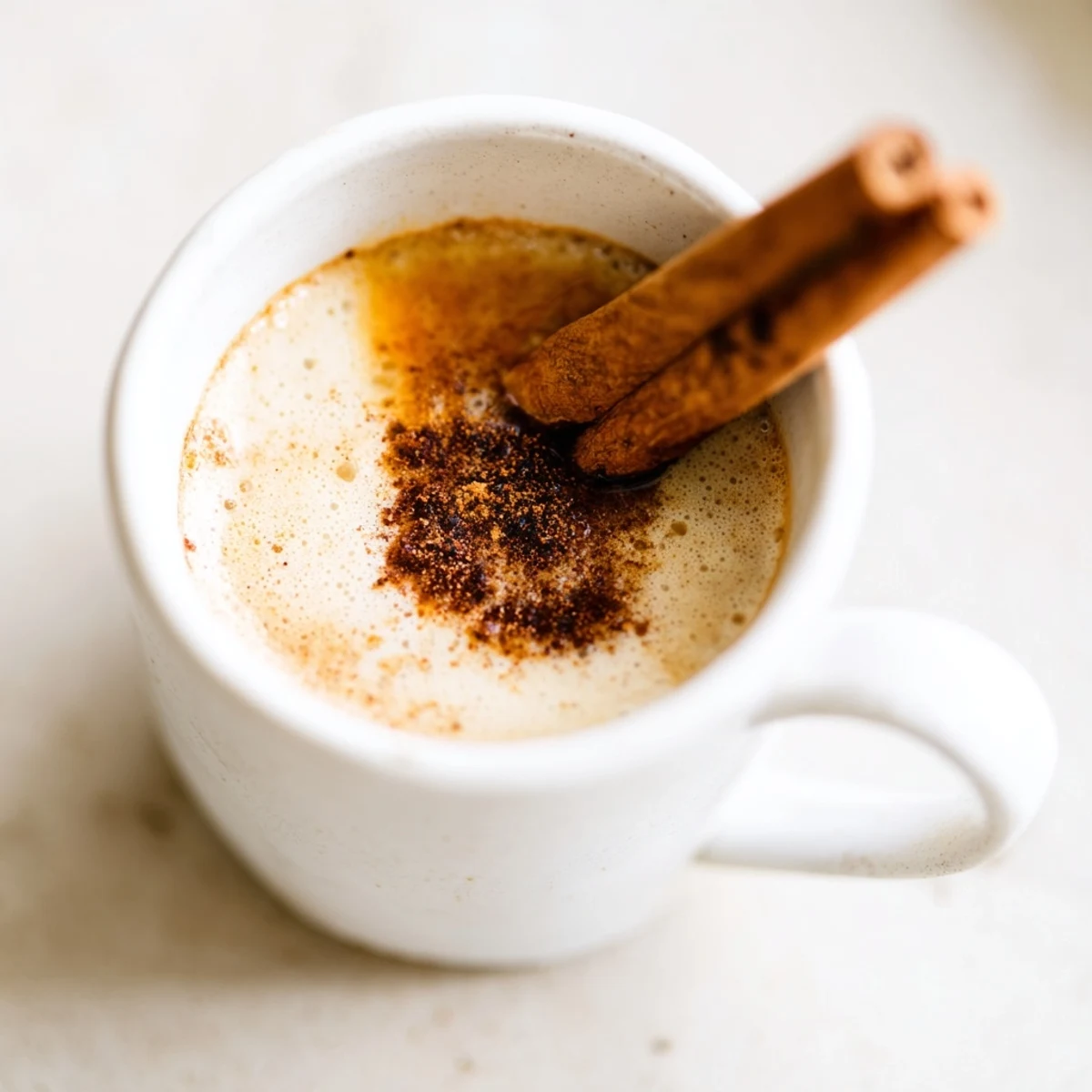 Homemade Spiced Chai Tea Latte, a creamy and flavorful beverage, perfect for a cozy afternoon.