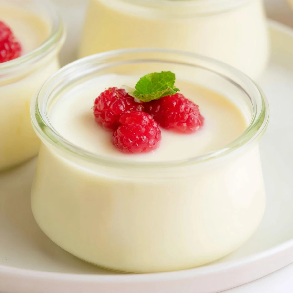 Enjoy this delectable, simple Creamy Goodness; a light, refreshing custard treat.