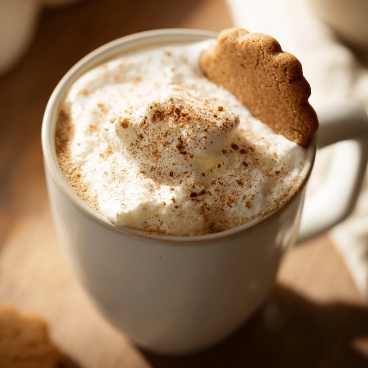 Enjoy a warmly spiced Gingerbread Spiced Latte, promising rich flavors in every delicious sip.