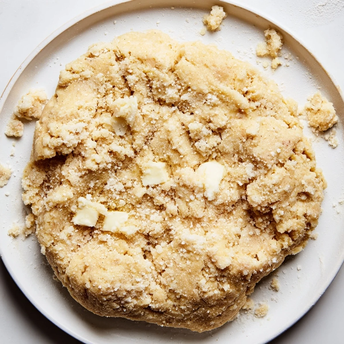 Flaky, golden Savory Galette Dough ready to be filled with delicious and fresh ingredients for a meal.