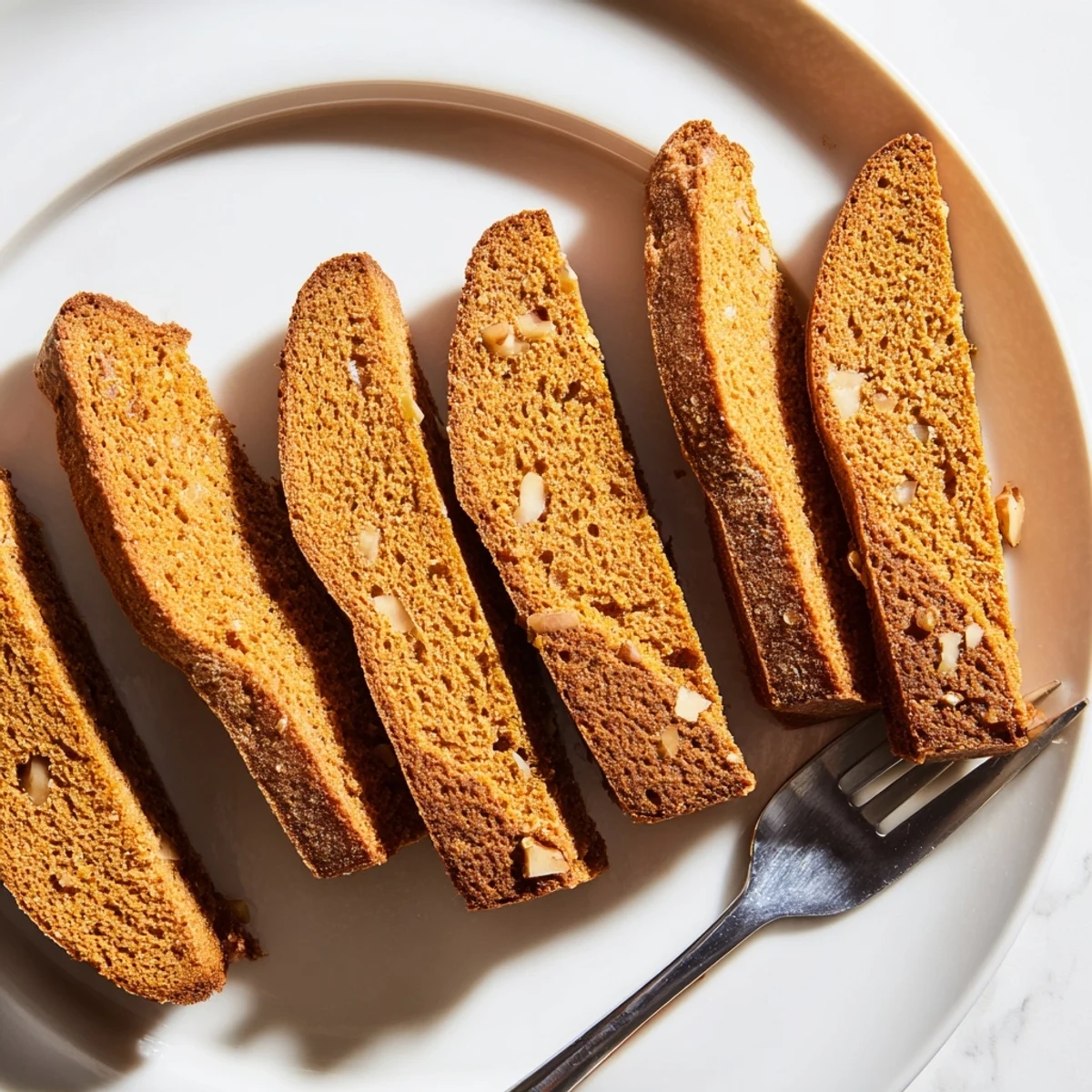 Gingerbread Biscotti Log
