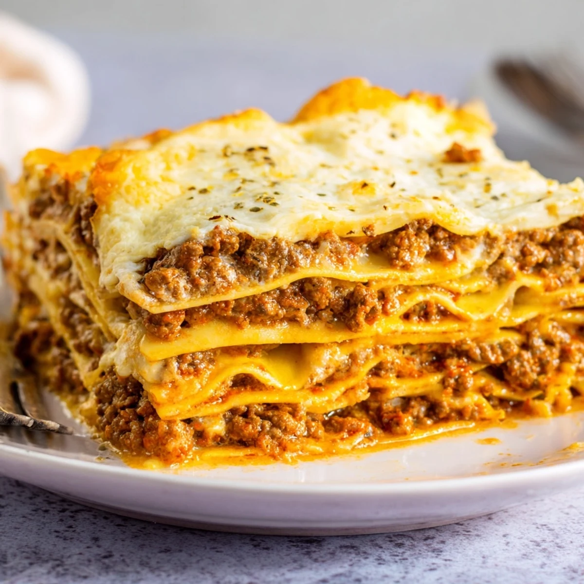 Classic Beef Lasagna Béchamel