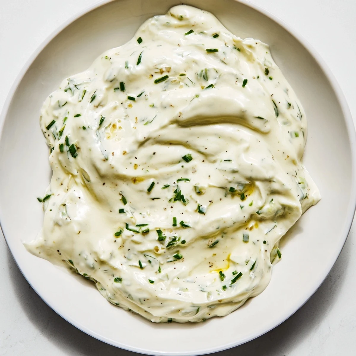 Vibrant image: Creamy Dressing, swirled and ready to drizzle over a fresh, colorful salad.