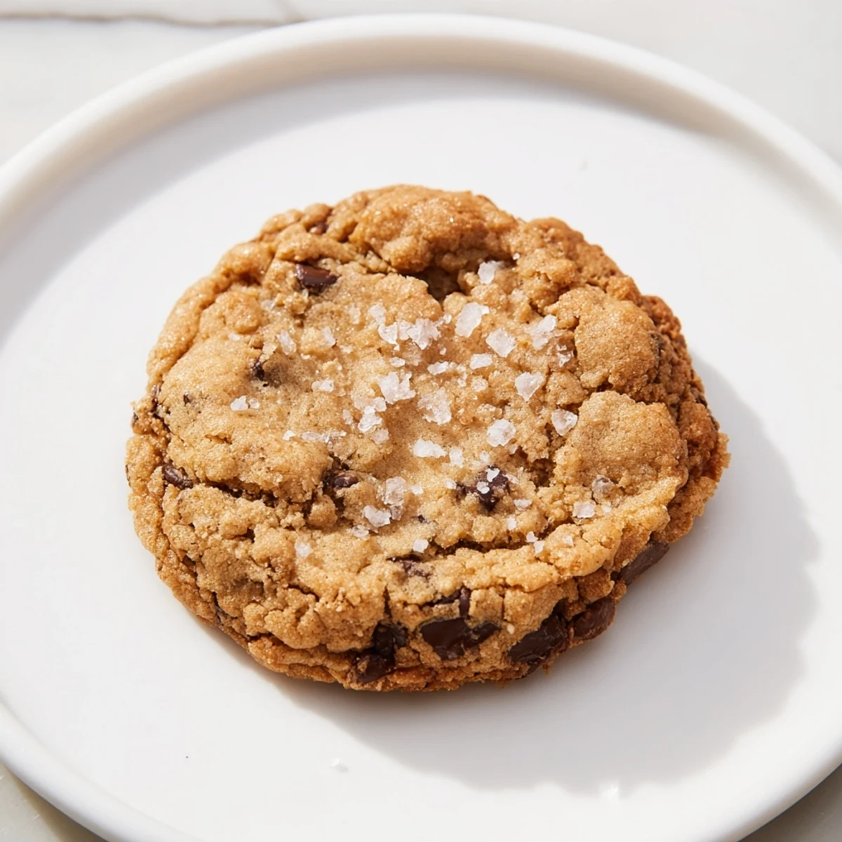 Golden brown, edge crispy cookies piled on a cooling rack, promising a perfect texture contrast.
