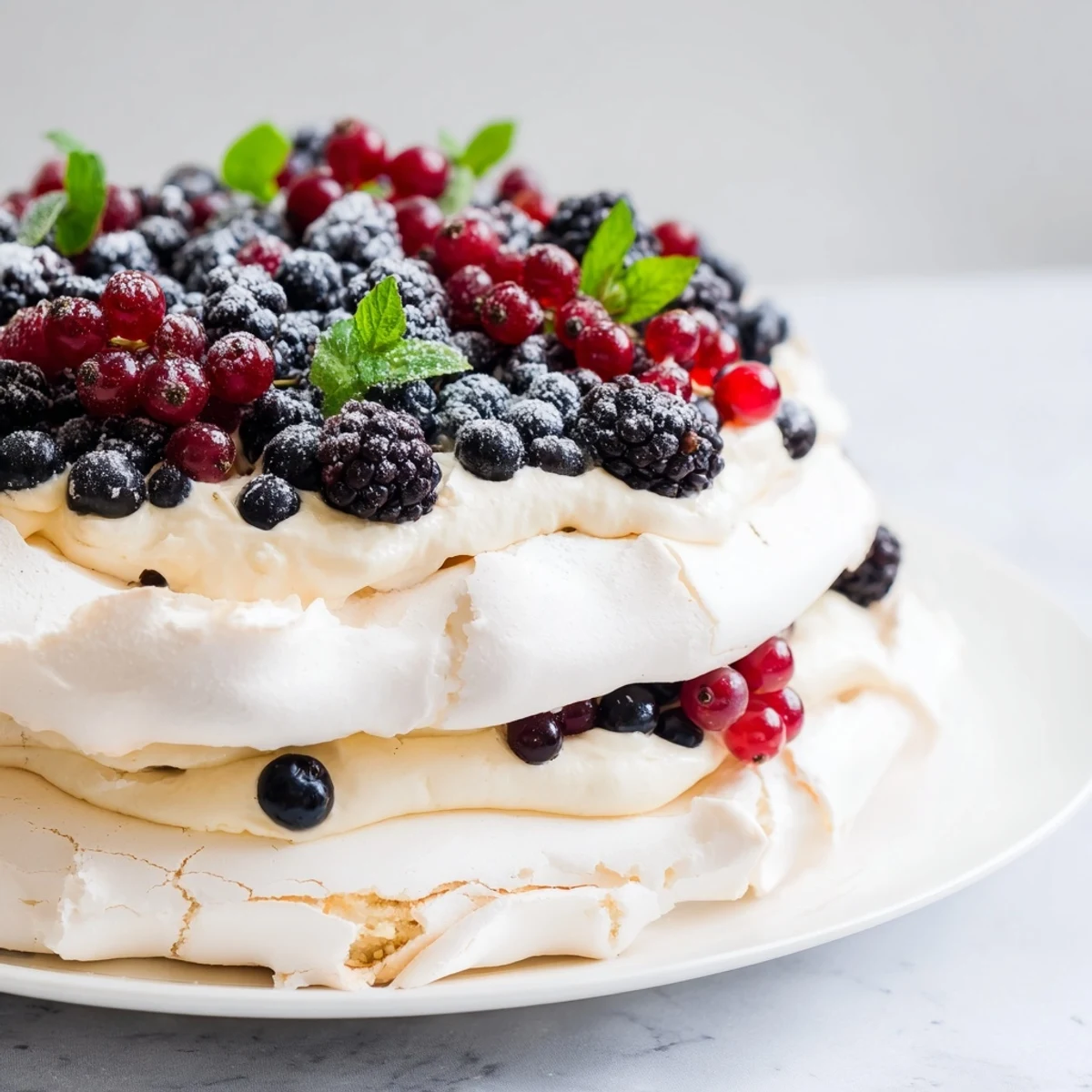 This light and refreshing Winter Berry Eton Mess showcases a delightful combination of textures and flavors.