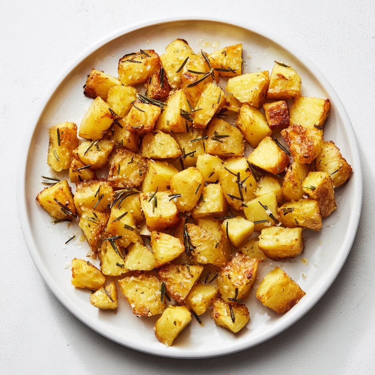 Crispy roasted potatoes with fresh rosemary, perfect alongside a juicy grilled steak or chicken.