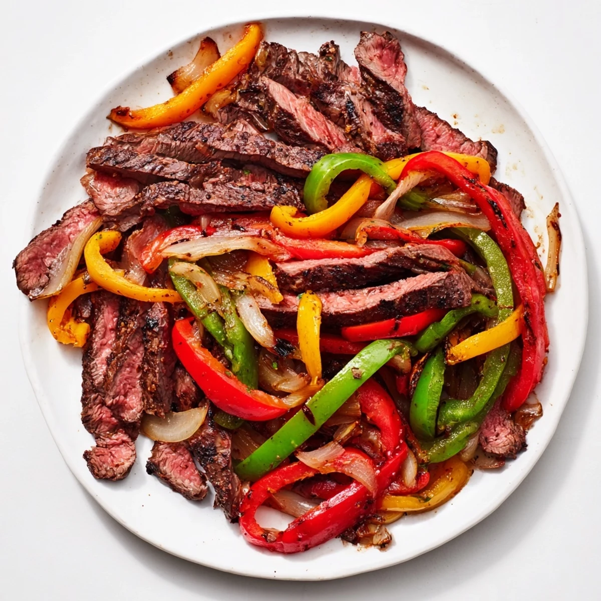 Enjoy these flavorful beef fajitas, a Tex-Mex classic with fresh cilantro and a squeeze of lime.