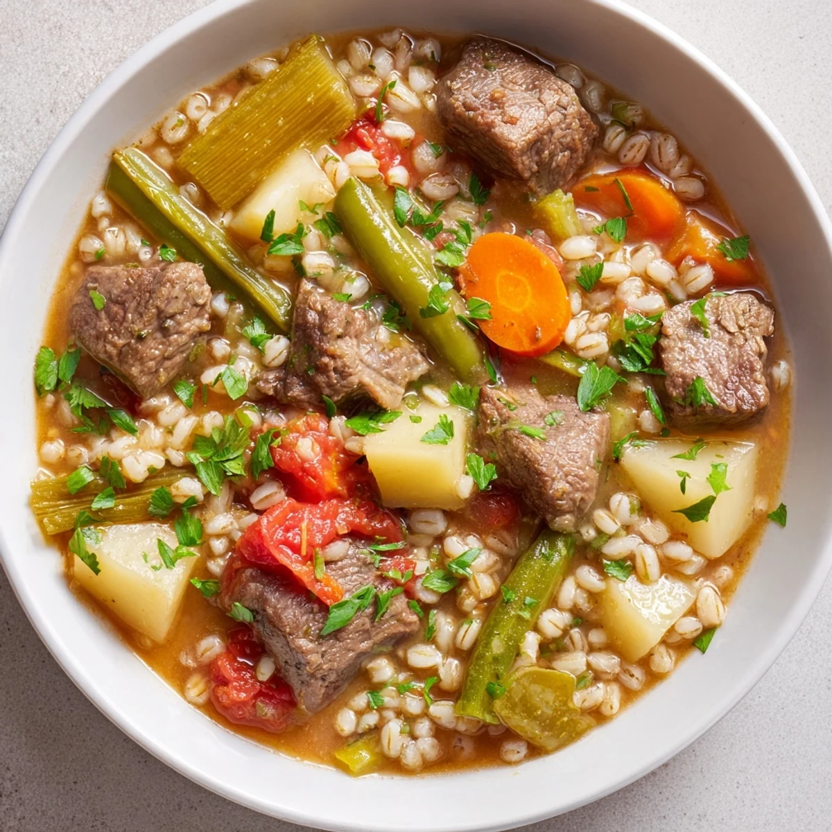 Hearty Beef Barley Stew