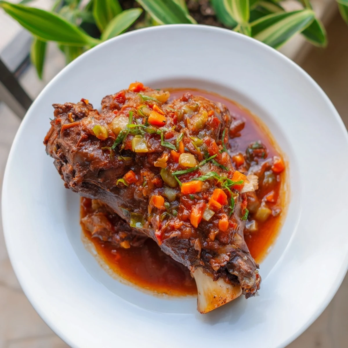 Slow Cooked Lamb Shanks