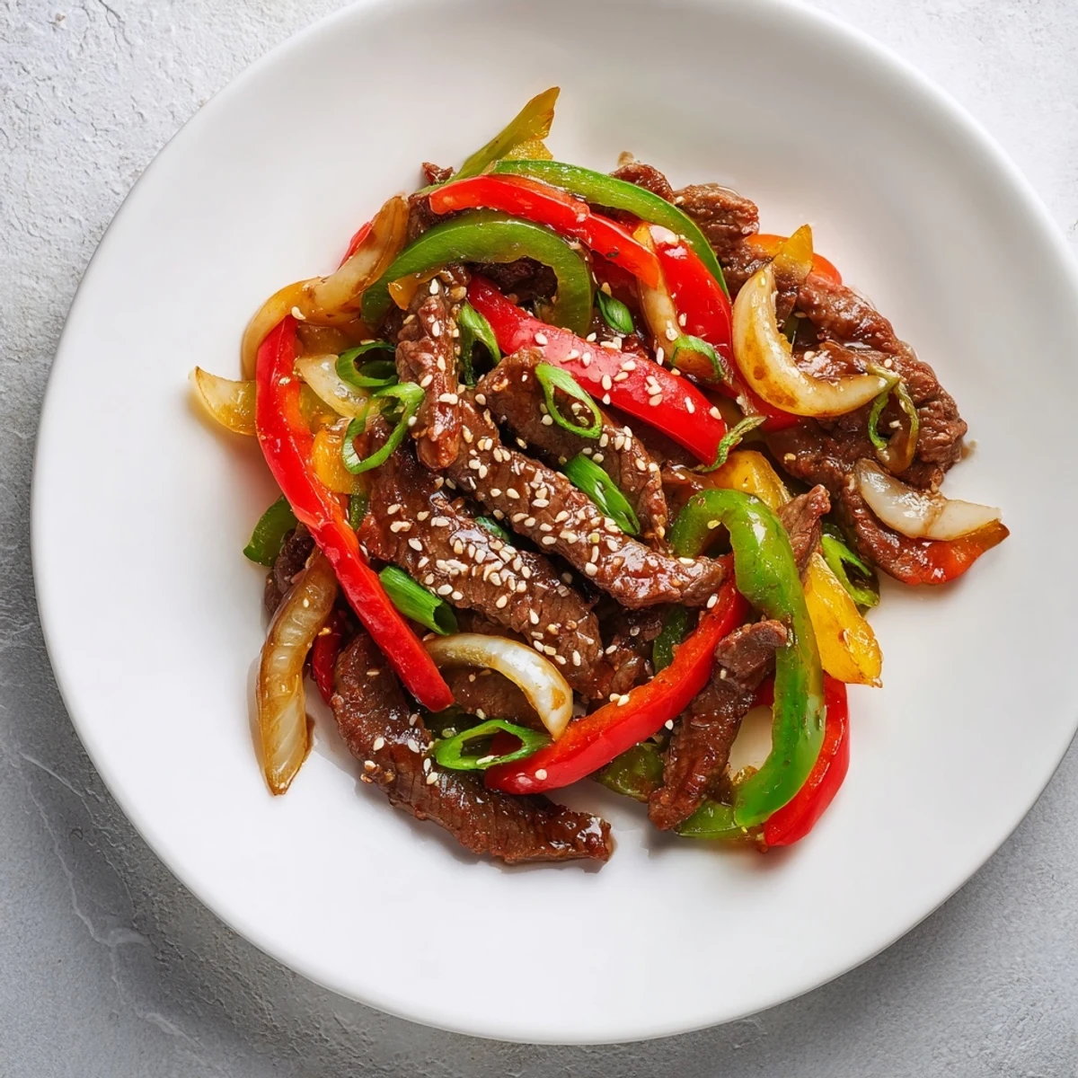 Spicy Beef Pepper Stir Fry
