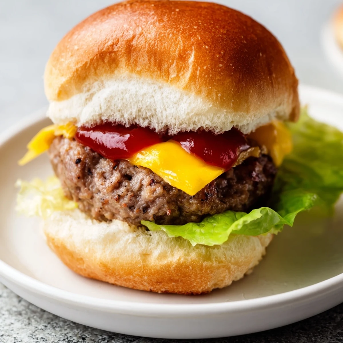Sizzling mini beef burgers with gooey cheddar, served on toasted slider buns and topped with crisp pickles for a classic American bite.