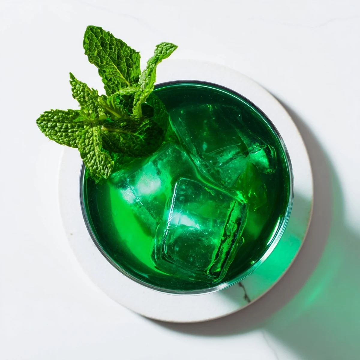 Festive Luck of the Irish Cocktail showcasing citrus notes and bright green herbal liqueur