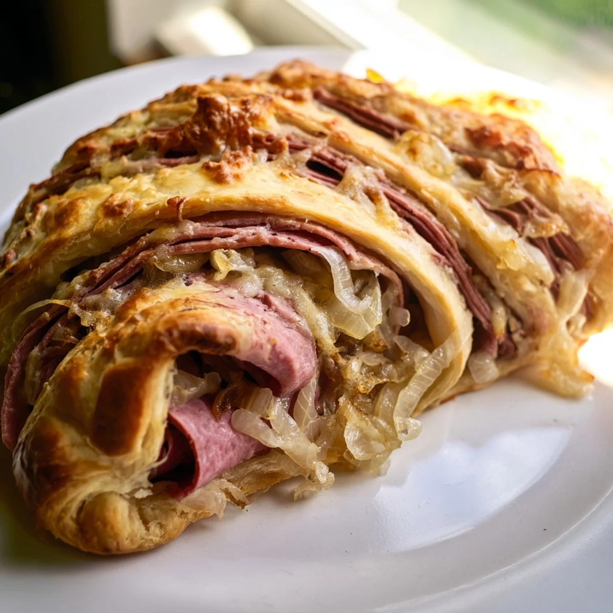 Golden beef and cheese French dip roll ups served with savory au jus dipping sauce