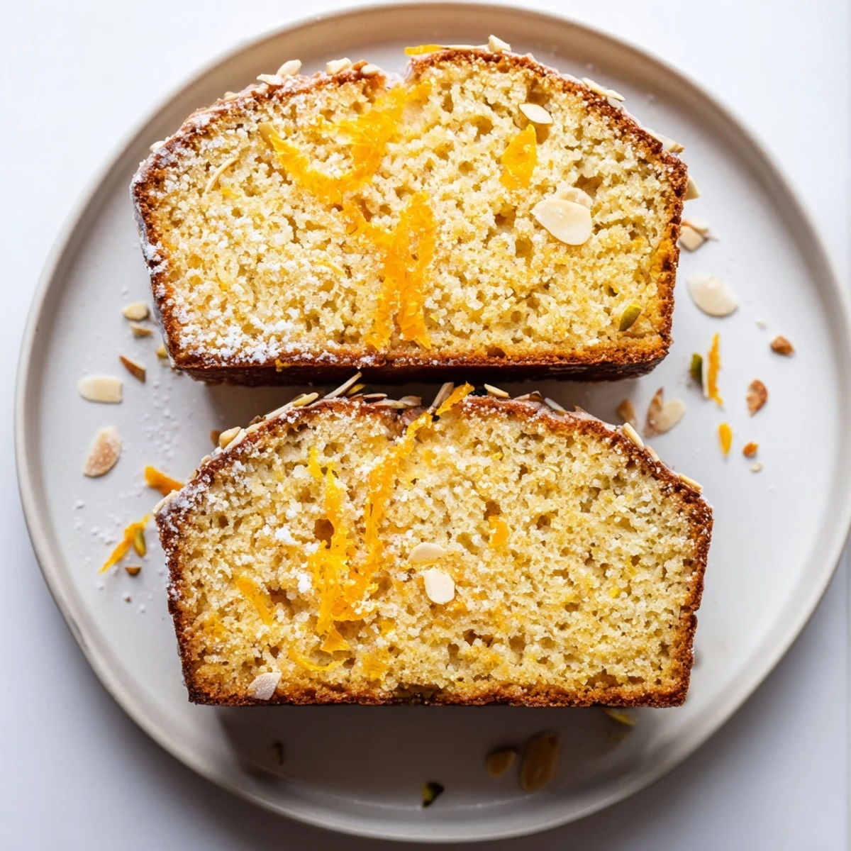 Warm loaf of Gluten Free Orange Cardamom Bread on a cooling rack