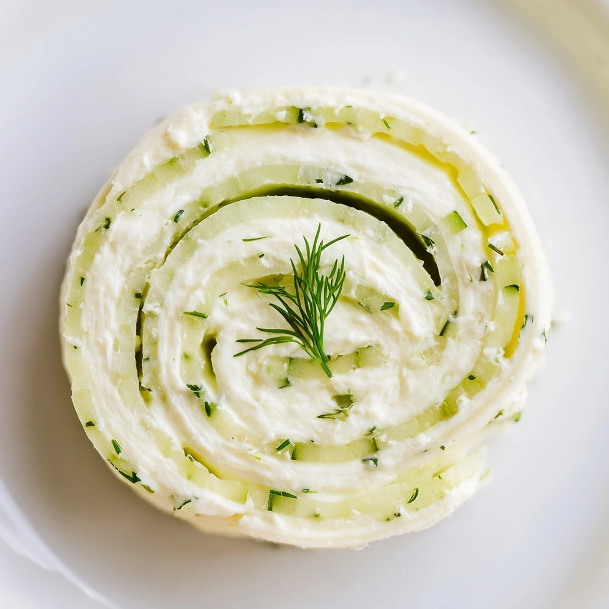 Chilled Cucumber And Dill Pinwheels offering bright, crisp bites and lemon tang  