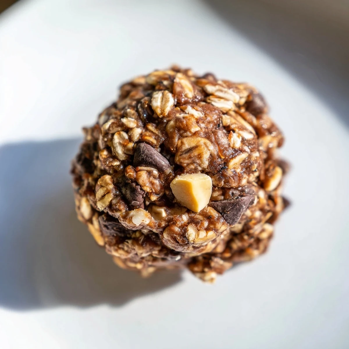 Bite-sized Snickers energy balls studded with peanuts and dark chocolate.  